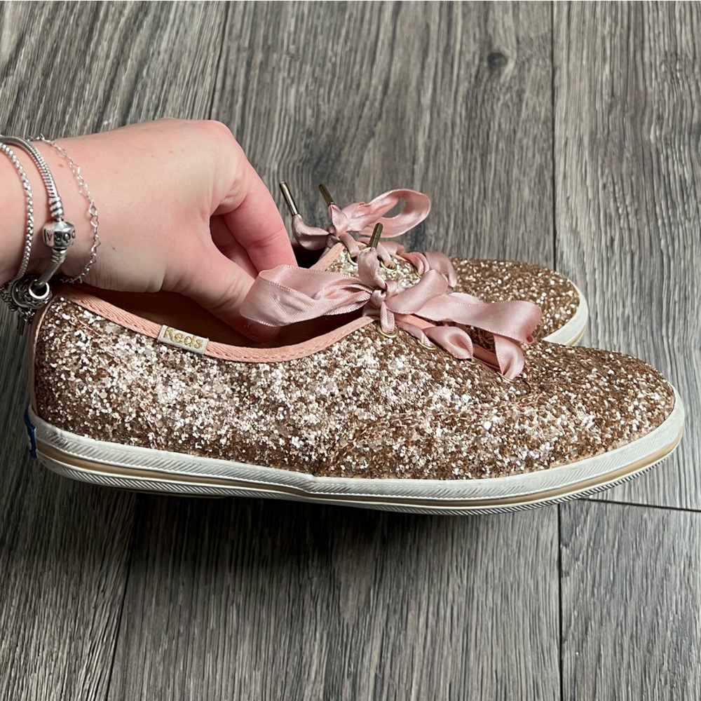 Keds Women's Glittery Gold Sneakers